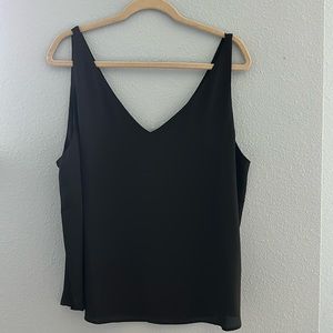 Loft flowy black tank top